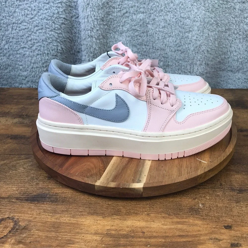 Nike Air Jordan 1 Elevate Low Women 10.5 Atmosphere Pink Grey White Sneakers NEW